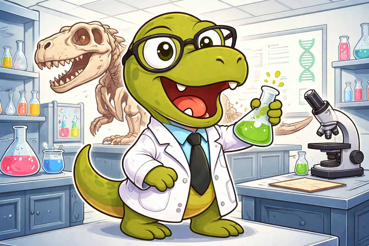 tipos de dinosaurios, nos referimos a las distintas formas en que los científicos los agrupan según sus características. Caricatura