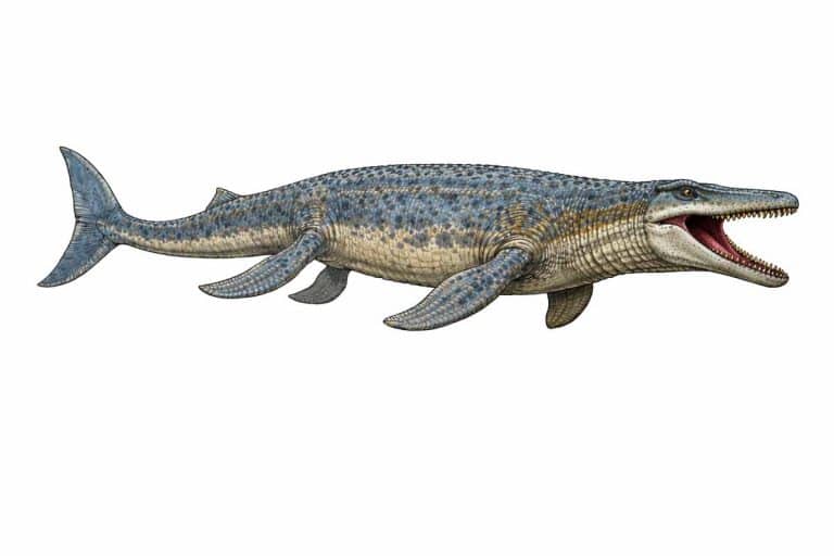 El Mosasaurus reptil marino prehistórico