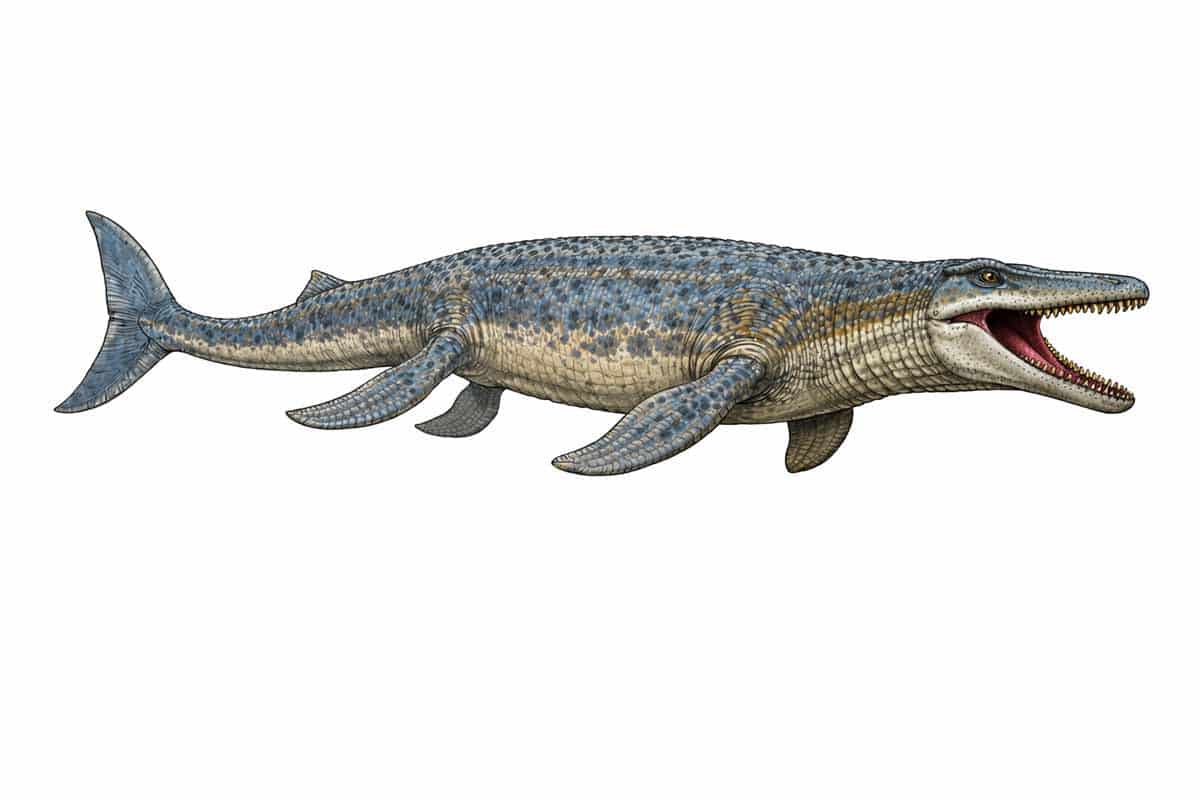 El Mosasaurus reptil marino prehistórico